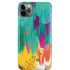 Turquoise Brush Stroke by Etta Vee iPhone Cases